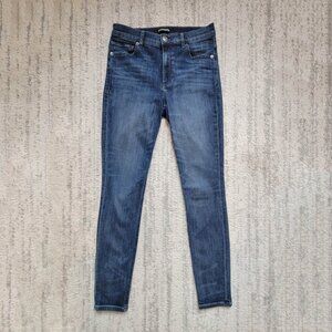 Express High Rise Women's Blue Legging Jegging Stretch Performance Jeans 4R